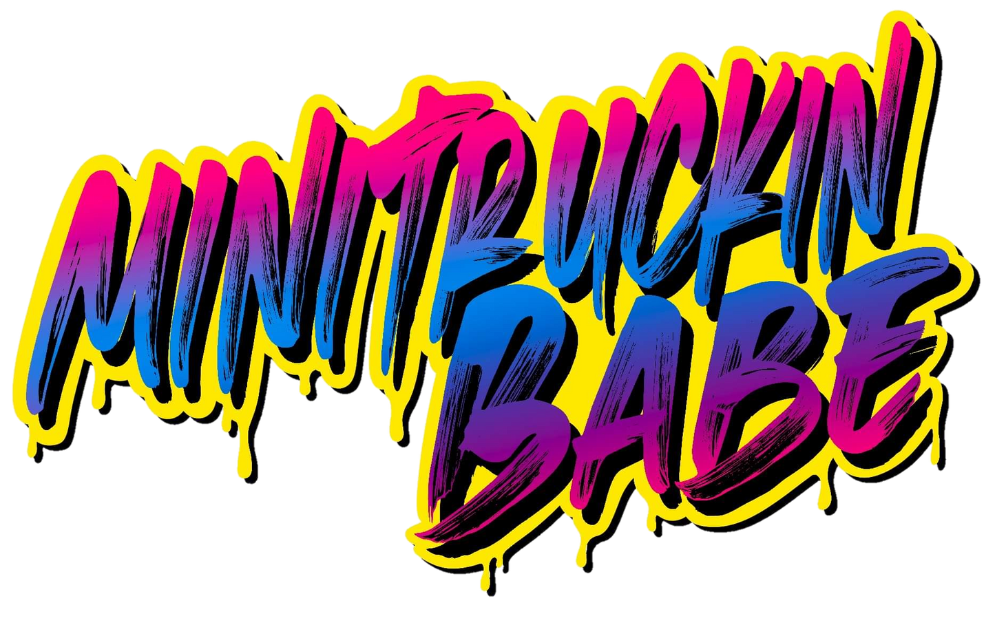 Mini Truckin Babe Sticker