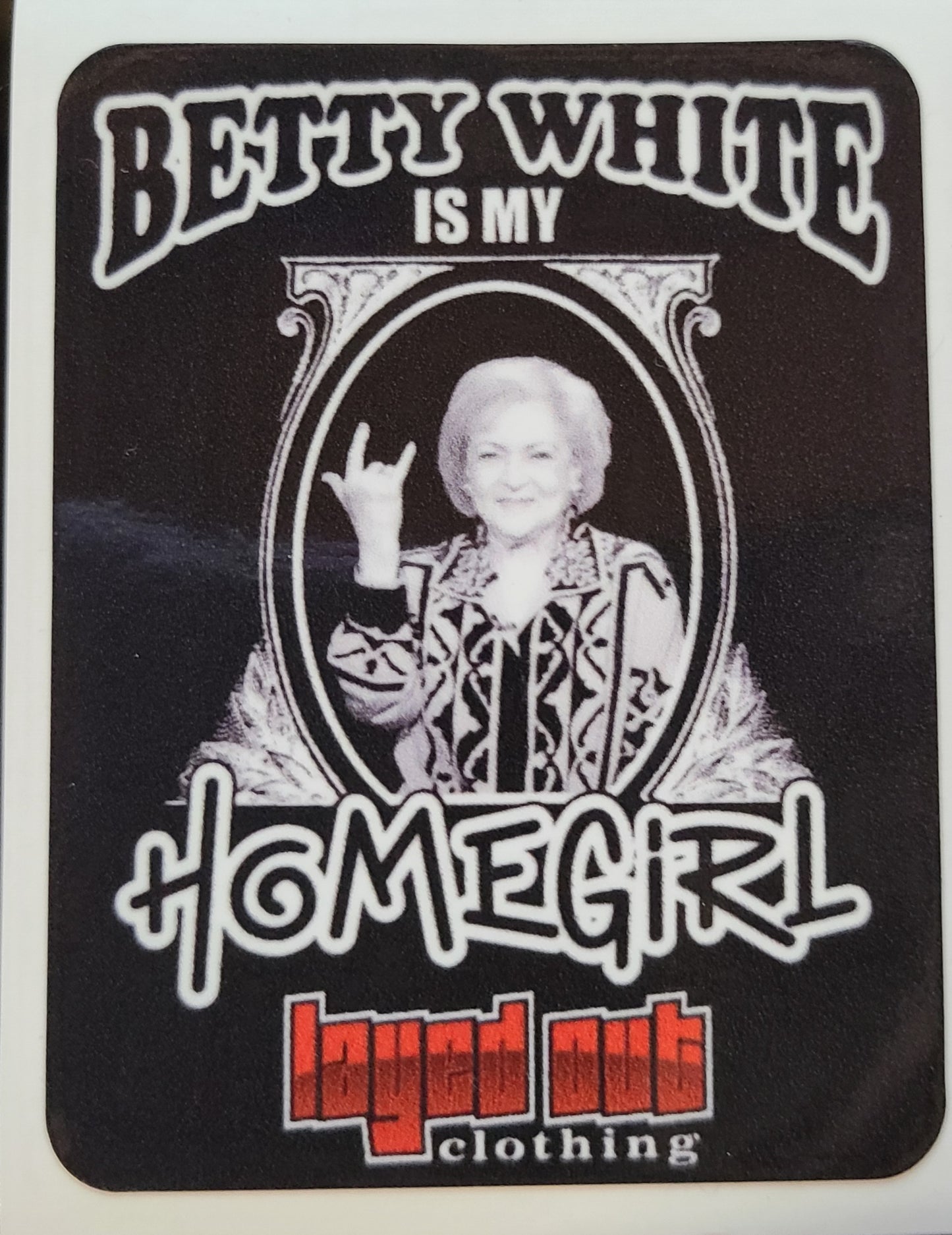 Betty White Sticker