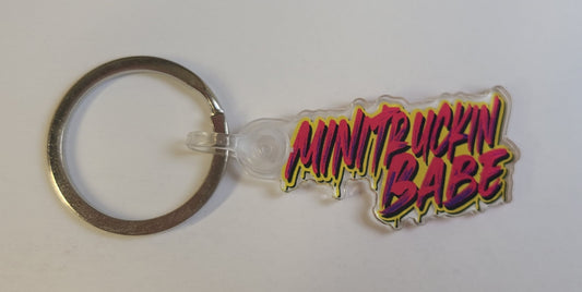 MiniTruckin Babe Keychain
