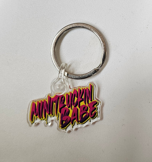 MiniTruckin Babe Keychain
