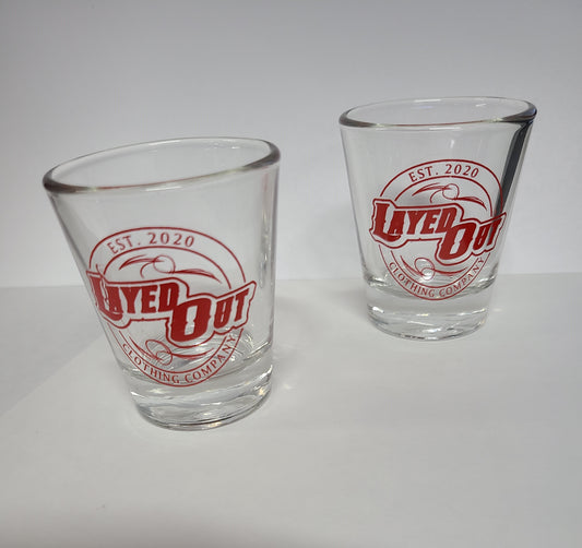 Layed Out Shot Glasses