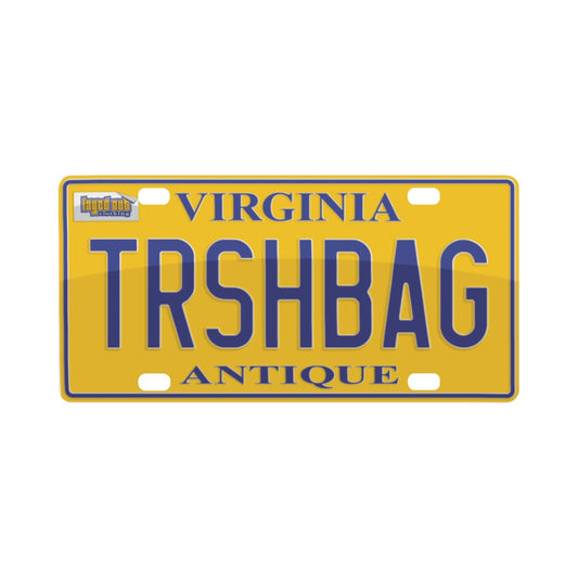 Virginia License TRSHBAG Plate (New) #4 of 50 Classic License Plate
